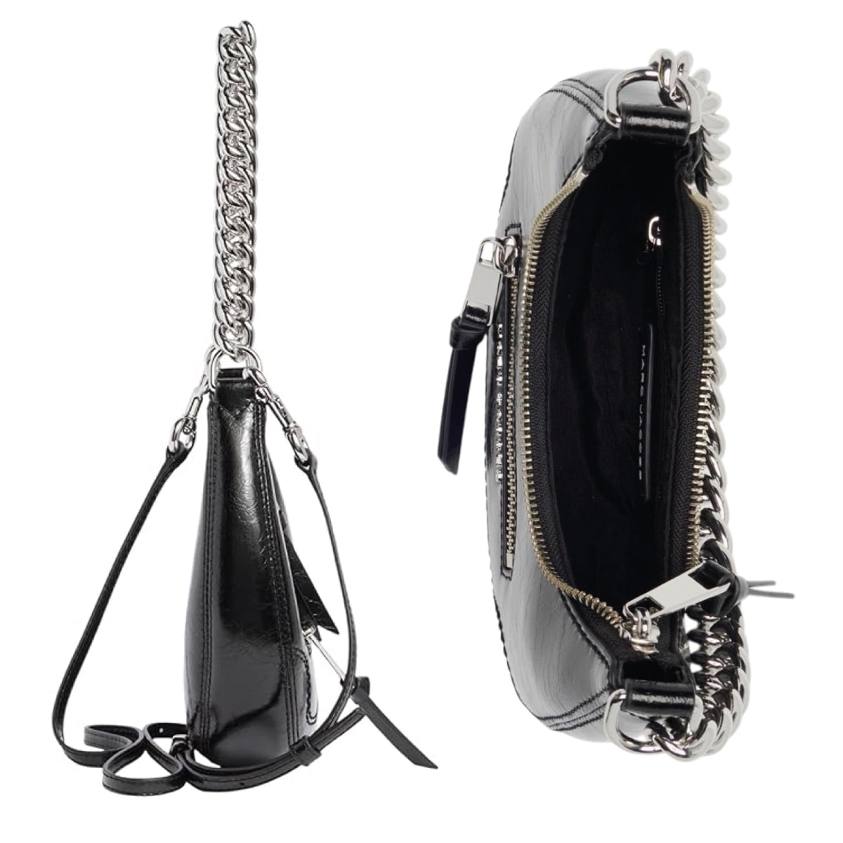 Crossbody Marc Jacobs de Cuero negro Crescent negro