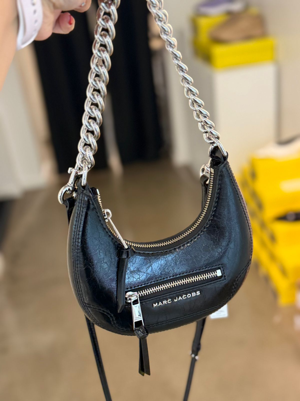 Crossbody Marc Jacobs de Cuero negro Crescent negro