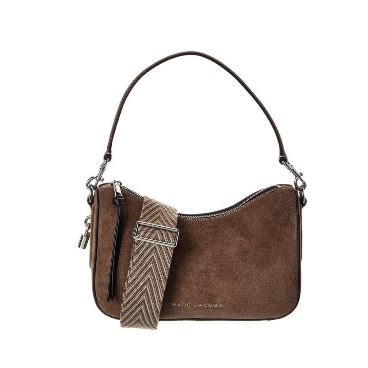 Cartera Marc Jacobs The Shoulder Suede Taupe