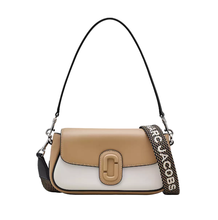 Crossbody Marc Jacobs beige/blanco