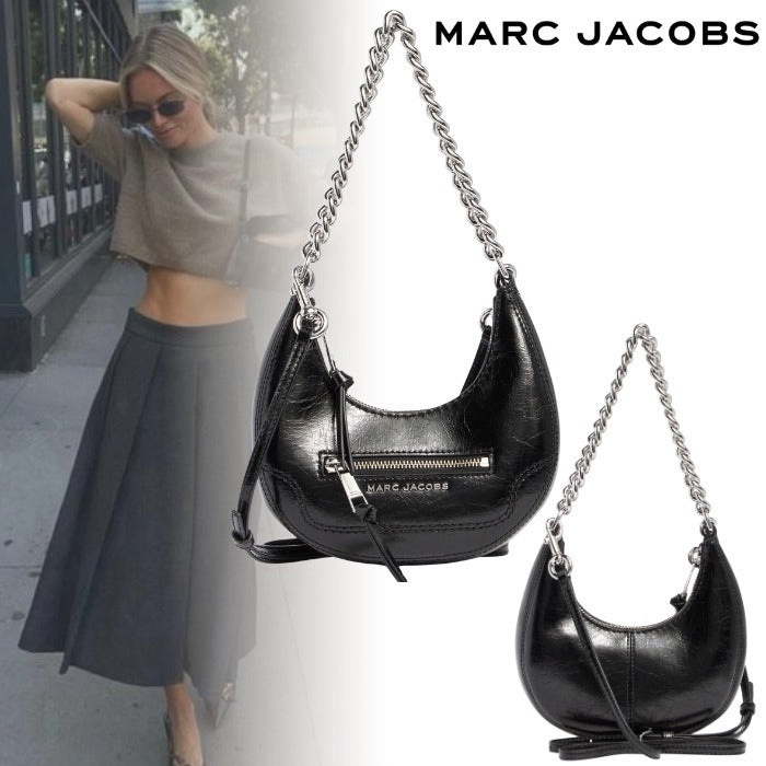 Crossbody Marc Jacobs de Cuero negro Crescent negro